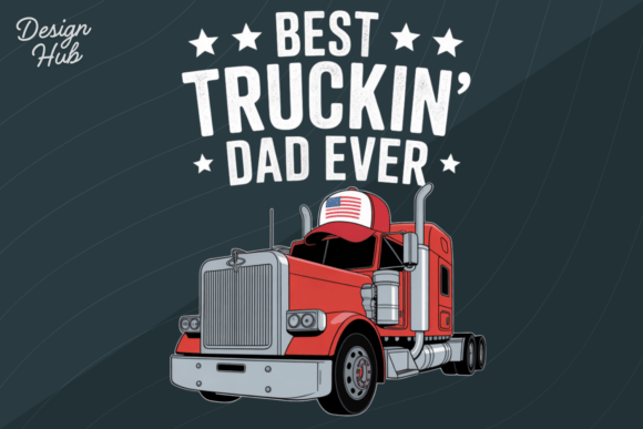 Celebrate the Highway Hero: A Truck Driver Father’s Day T-Shirt PNG
