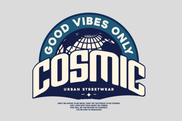 Cosmic T-shirt Streetwear Design: Aesthetic Quotes for Your Brand