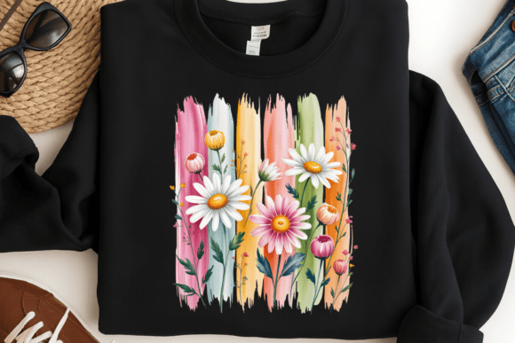Daisy Flower Paint Brush PNG: A Fresh Take on Floral Design Assets