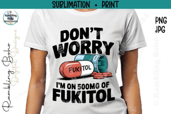 Don't Worry I'm on 500Mg of Chill Pill: Your Go-To Design Asset