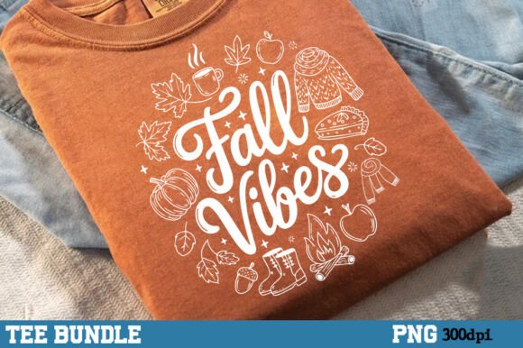 Embrace Autumn with Fall Vibes PNG & Trendy Shirt Designs