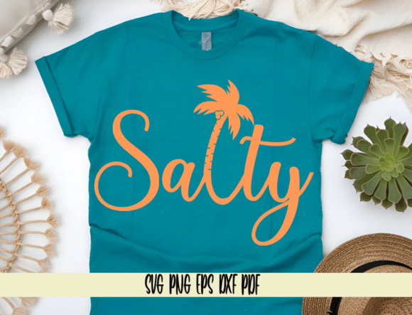 Embrace the Island Vibe with Salty with Palm Tree