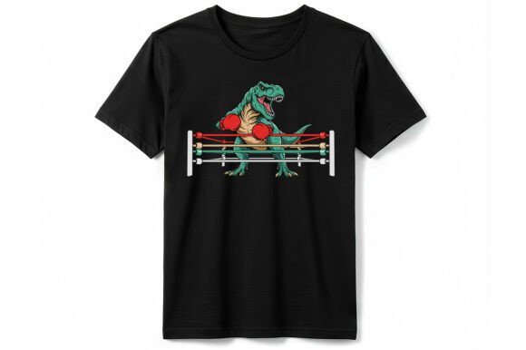 T-Rex Boxing Dinosaur T-shirt: A Knockout Design Asset