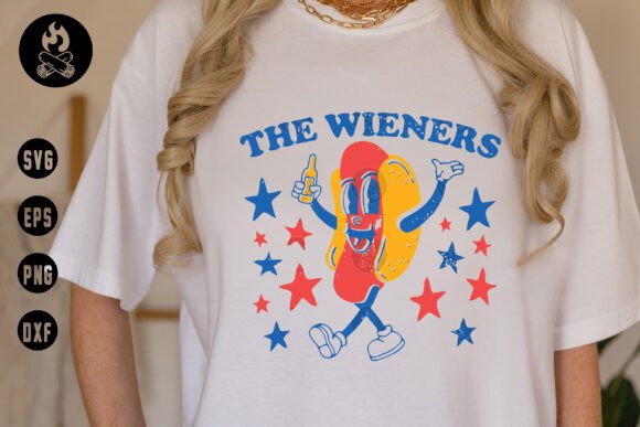 The Wieners Retro Hotdog SVG: Your Ultimate 4th of July Design Asset