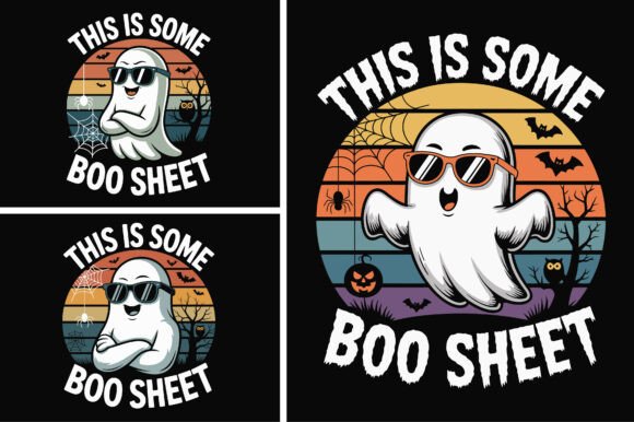 This is Some Boo Sheet Ghost Halloween: A Playful Design Asset